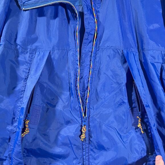 Head Nylon Wind Shell Mens Hooded Full Zip Adjustable Cuffs Waist Rainbow Zipper - Picture 12 of 16